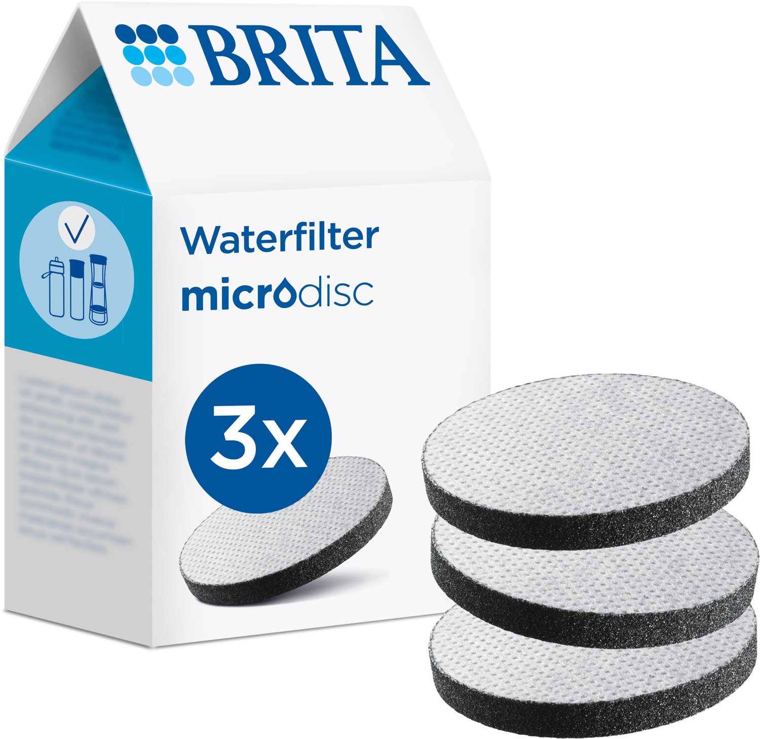 Bol.com BRITA filterpatronen - Waterfilter - MicroDisc - Waterfilterpatronen - 3-Pack – Voordeelverpakking aanbieding