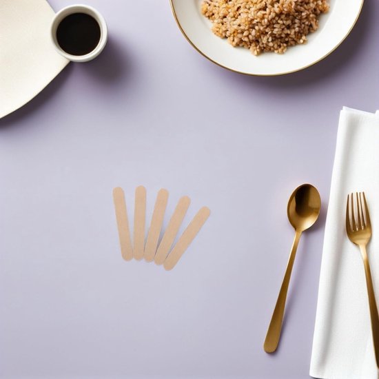 600 Stuks Houten Ambachtelijke Ijslolliestokjes Natuurlijke Houten Craft Sticks Multifunctioneel voor Knutselen Plantenlabels Educatieve Groepactiviteiten — afbeelding 4