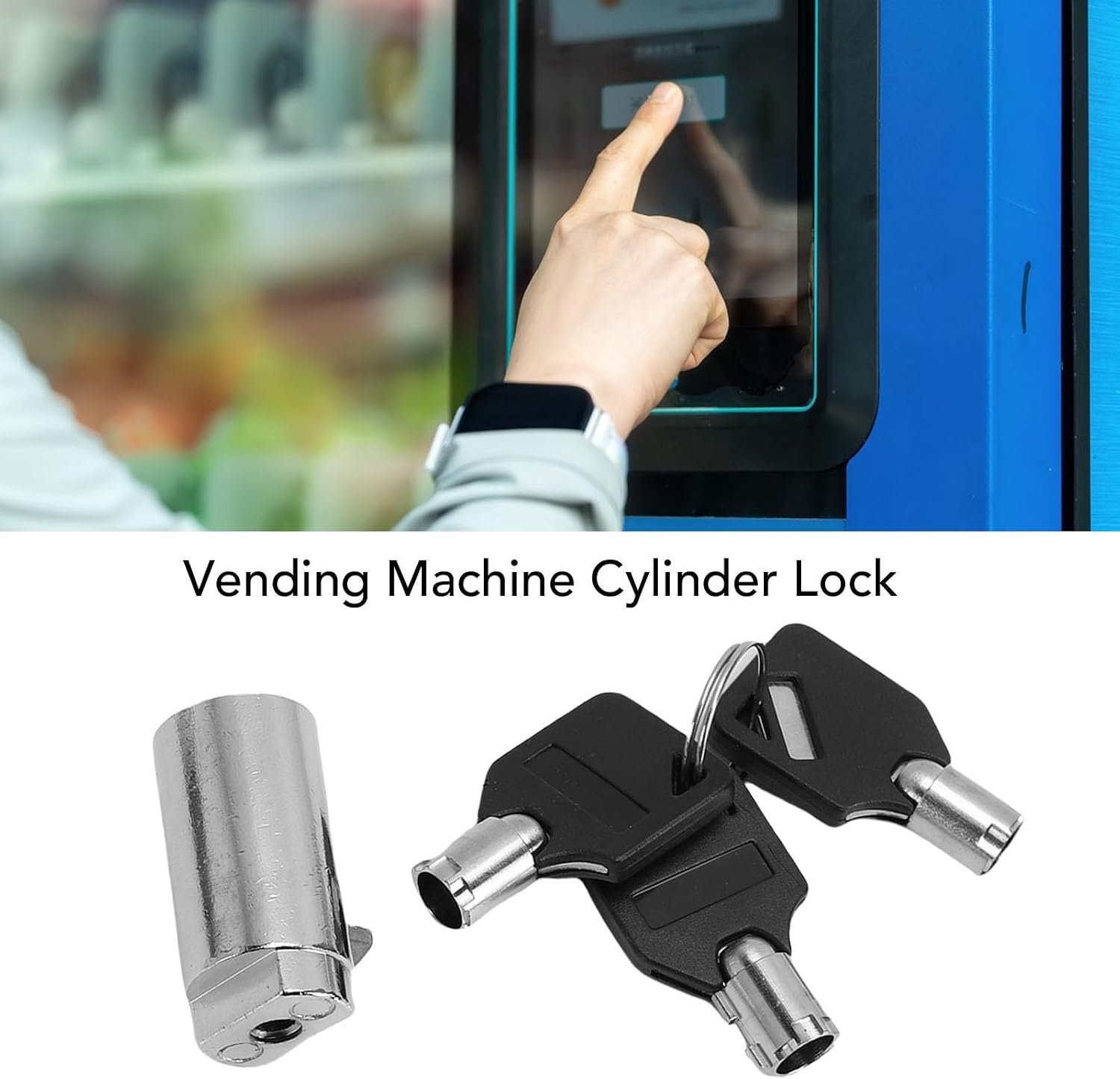Automaat Buisvormig Slot Duurzaam Zinklegering Snackmachineslot 6