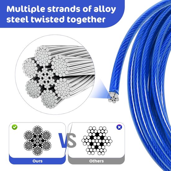 Relux Hondenbindkabel en -stok, 4,9 m outdoor hondenspel voor tuintraining, hardlopen, wandelen, kamperen, 4,9 cm zware hondenanker spiraalvormige paal voor kleine tot middelgrote honden (2 stuks — afbeelding 3