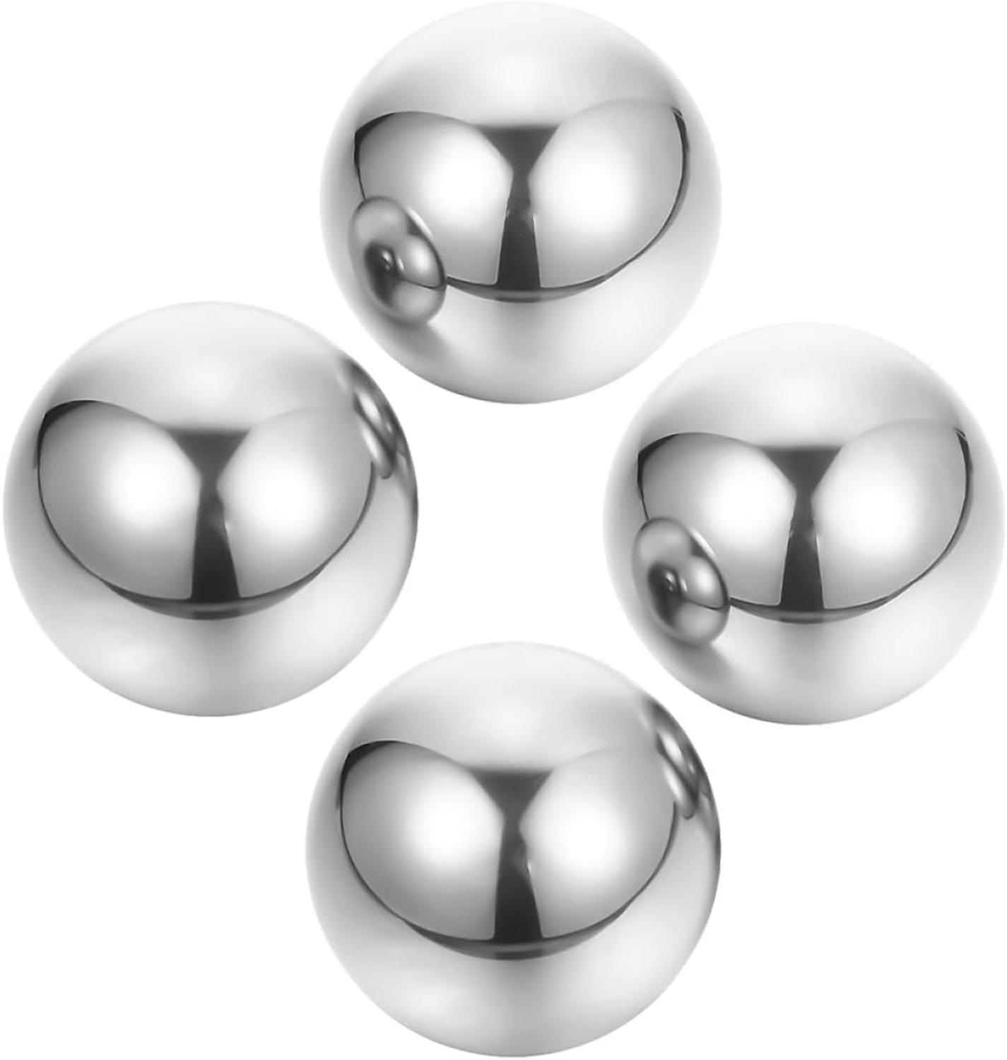 2paar Handgemaakte Roestvrijstalen Baoding Ballen Ergonomische Massageballen Voor Spierontspanning Handtherapie Compact Formaat Voor Thuis Onderweg