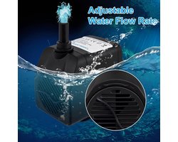 Awroutdoor Waterpomp, dompelpomp, ultrastille vijverpomp, aquariumpomp voor vijver, fontein, aquarium, tuin, aquariumpomp, fontein voor buiten, voor f