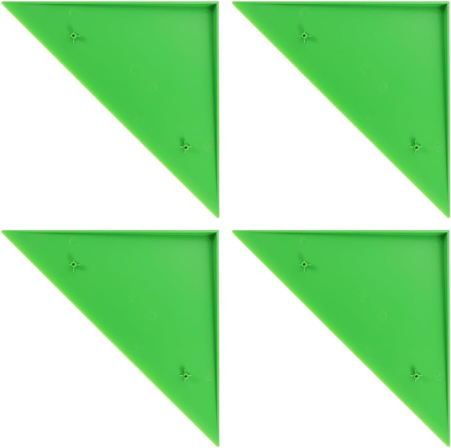 4 Stuks Hoekbescherming voor Tafelvoetbal - Hoekdelen voor Kicktables en Tafelranden, Triangulaire Bescherming en Stootkappen