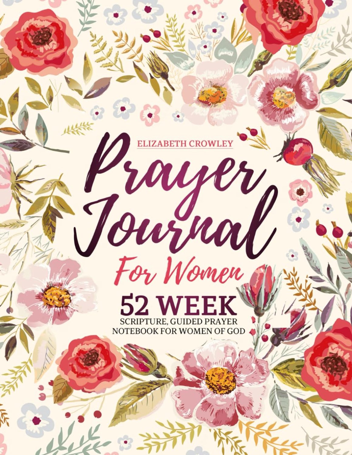 Prayer Journal For Women: 52 Week Scripture, Guided Prayer Notebook For Women Of God - ShopVlot