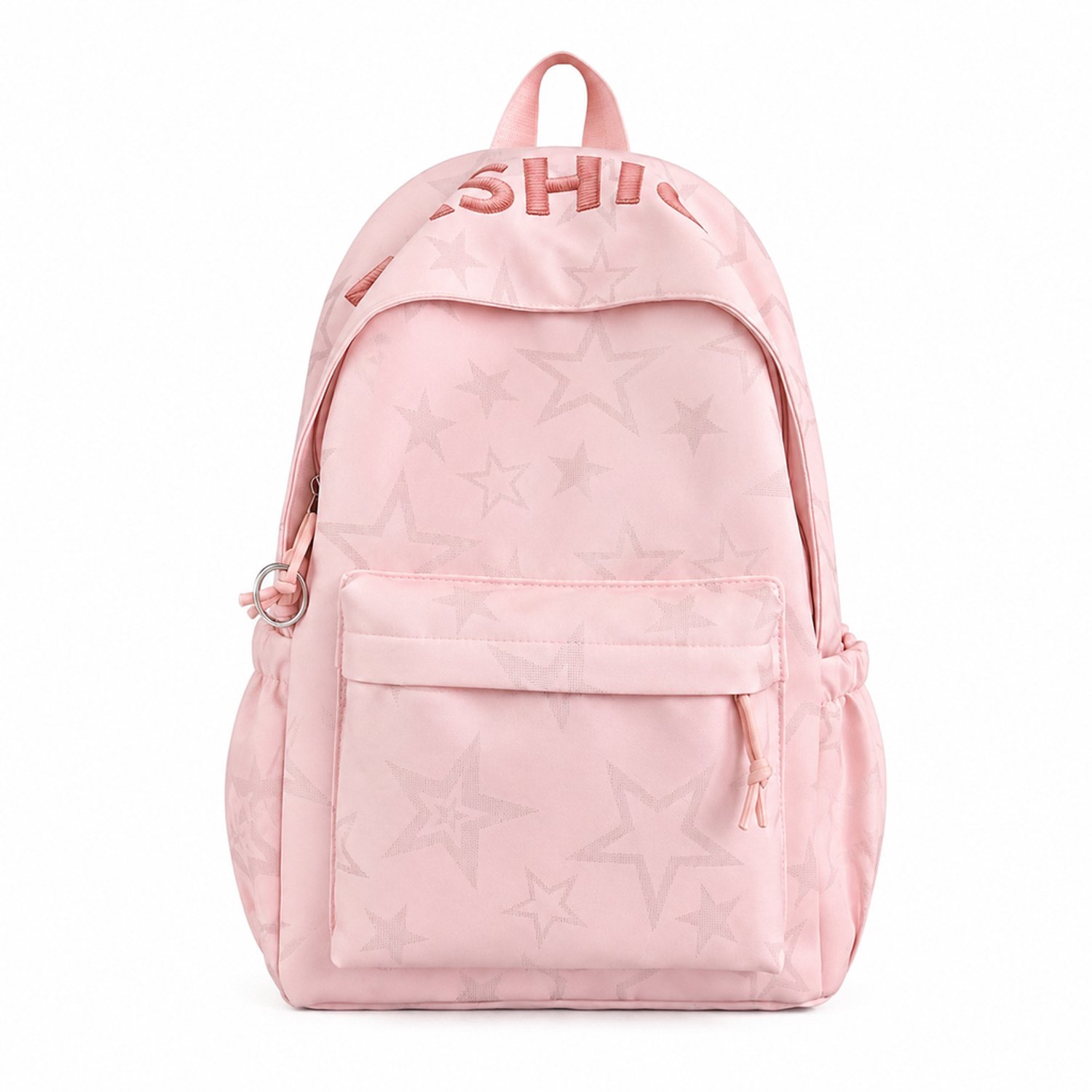 Rugzak - roze - met luchtkussen-schouderbanden - voor schoolgebruik door tieners - zonder hanger