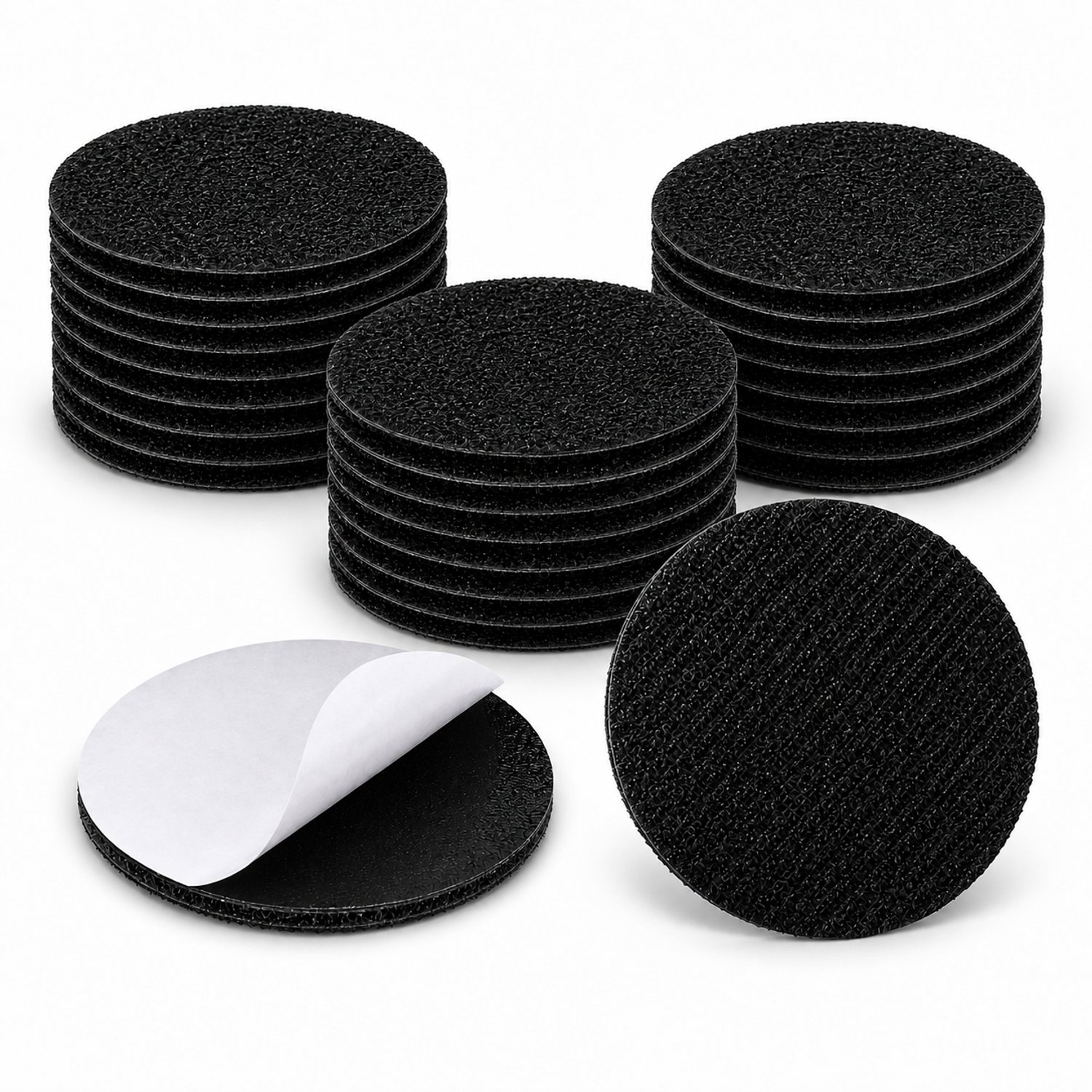 Consumerce® Klittenband Rondjes Zelfklevend - Ø 5cm - 30 Stuks - Klitteband Naaibaar - Tape Patch