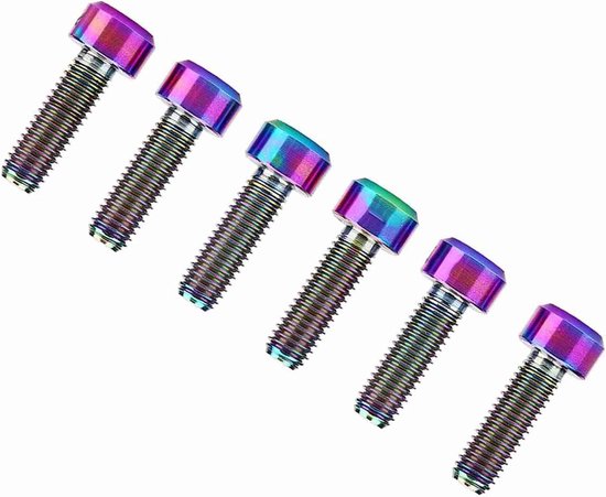 lyrlody Alloy Bicycle Stuurpenbouten 6 Stuks M5 X 16mm — afbeelding 2