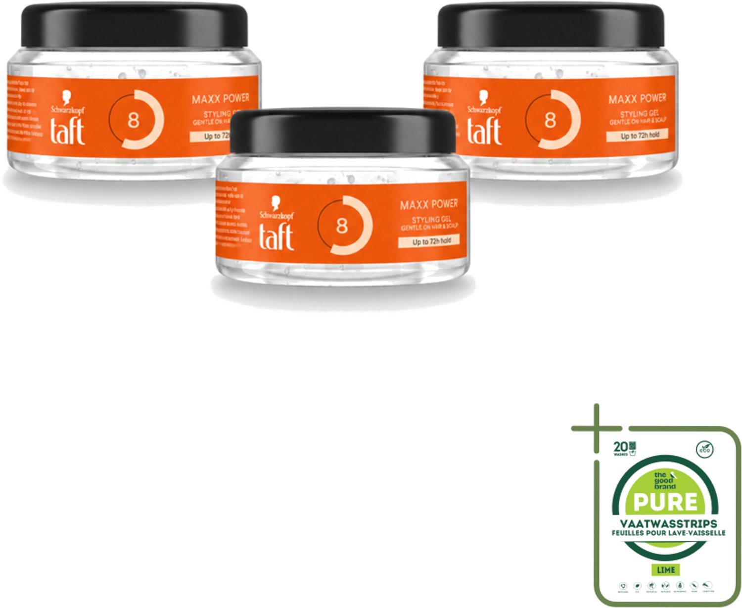 3 x Taft - Maxx Power 8 - Styling Gel - Maximale controle - 250 ml - Grootverpakking - Maximal Hold - Haartype - Styling - Haar Fixatie - Hold Gel