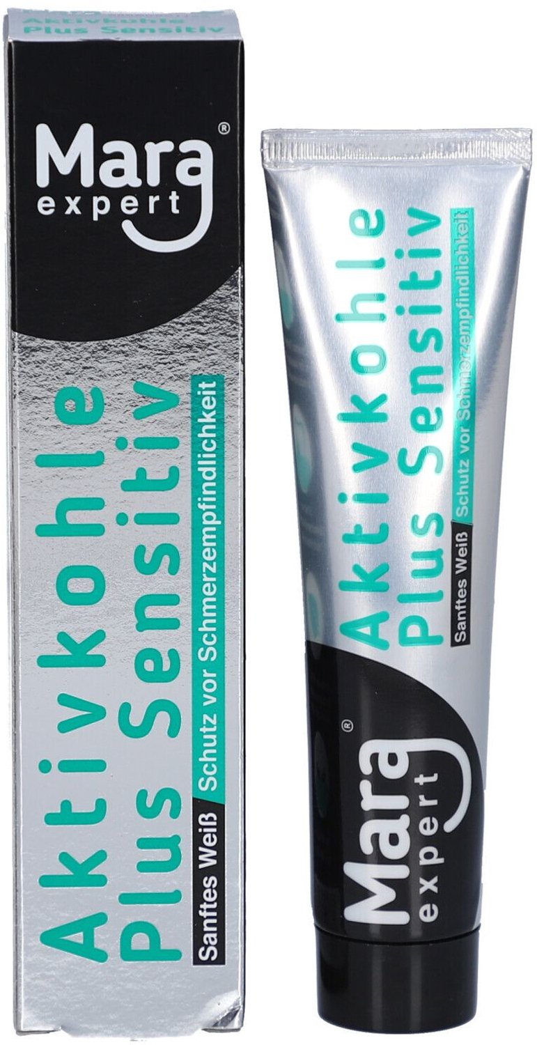 Mara Expert Aktivkohle Plus Sensitiv Tandpasta - Actieve Kool & Kaliumcitraat - 75 ml