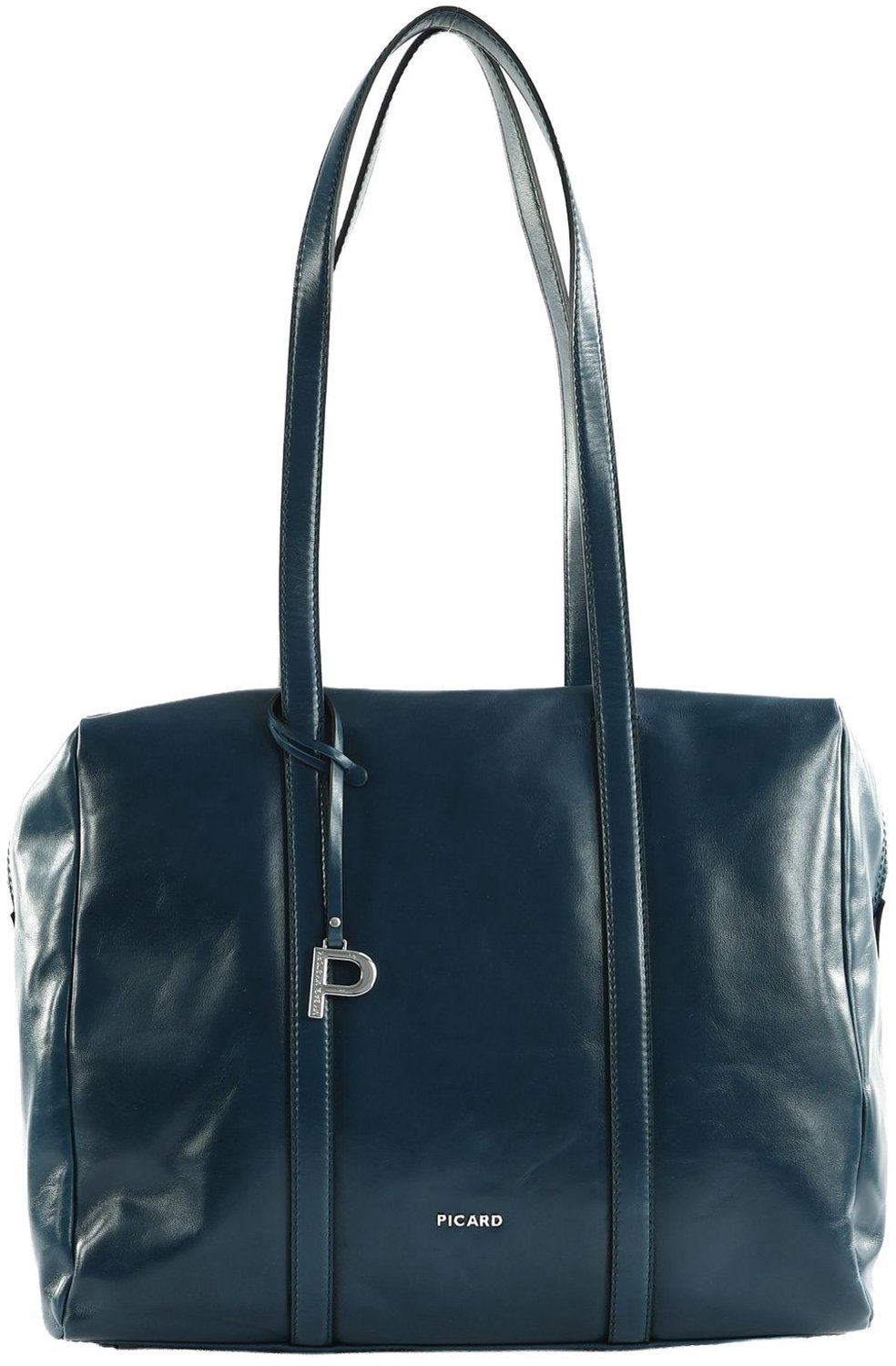 PICARD Leren shopper schoudertas Peakline Shopper Deep Ocean donkerblauw