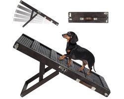 Pawaboo Small Dog Ramp for Couch Foldable, Black