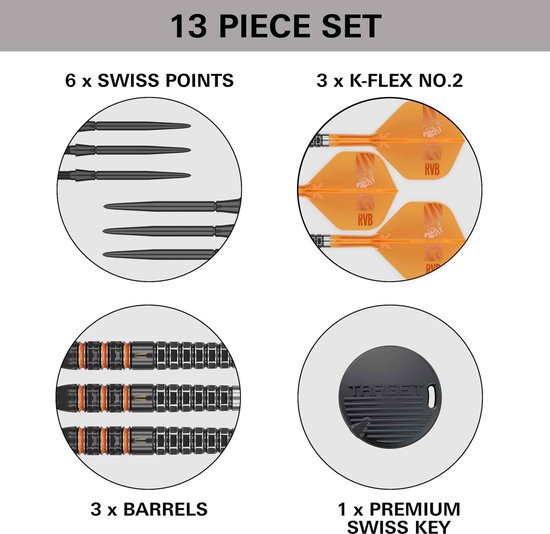 Target Raymond van Barneveld 95K Swiss Point 95% - Dartpijlen van Target — afbeelding 5