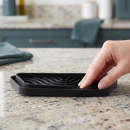 3 Stuks Delige Siliconen Lekmat voor Waterdispenser Formaat Antislip Drainerend Geschikt voor Koelkast Koffiemachine Drankstation — afbeelding 4