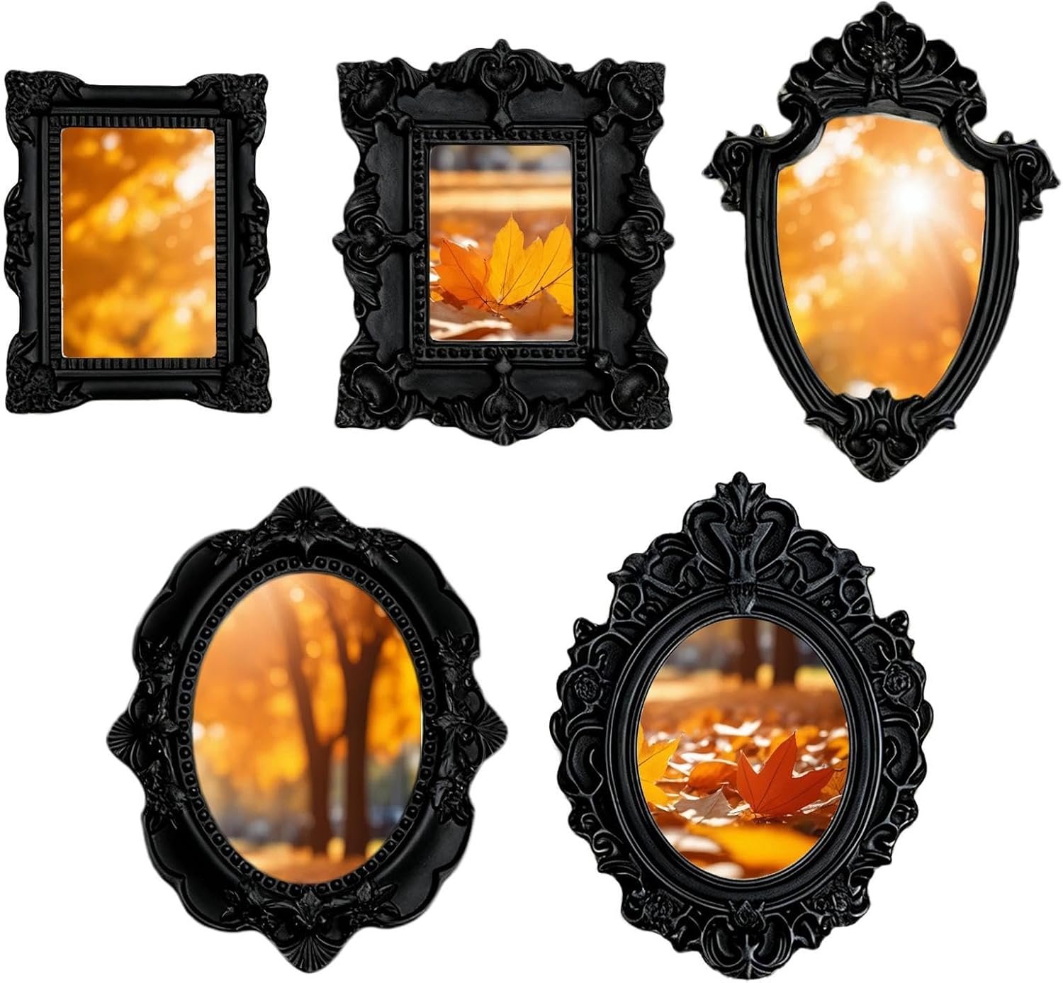 Mini vintage fotolijstjes 5-delig Foto Hars Miniatuur Antiek Decor