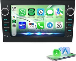 ESSGOO autoradio voor Opel Astra H Corsa D Vectra C Zafira - 7 inch HD touchscreen - draadloos Apple Carplay en Android Auto - Bluetooth, FM/AM, SWC