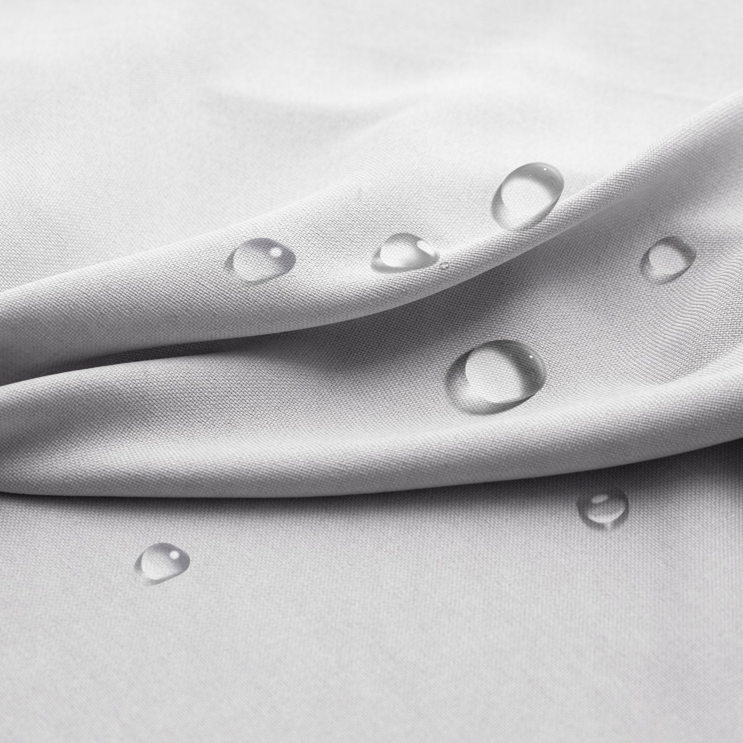 FILUMI Tuindoeken 250x190cm Waterdicht Linnenlook Grijs met Grommets