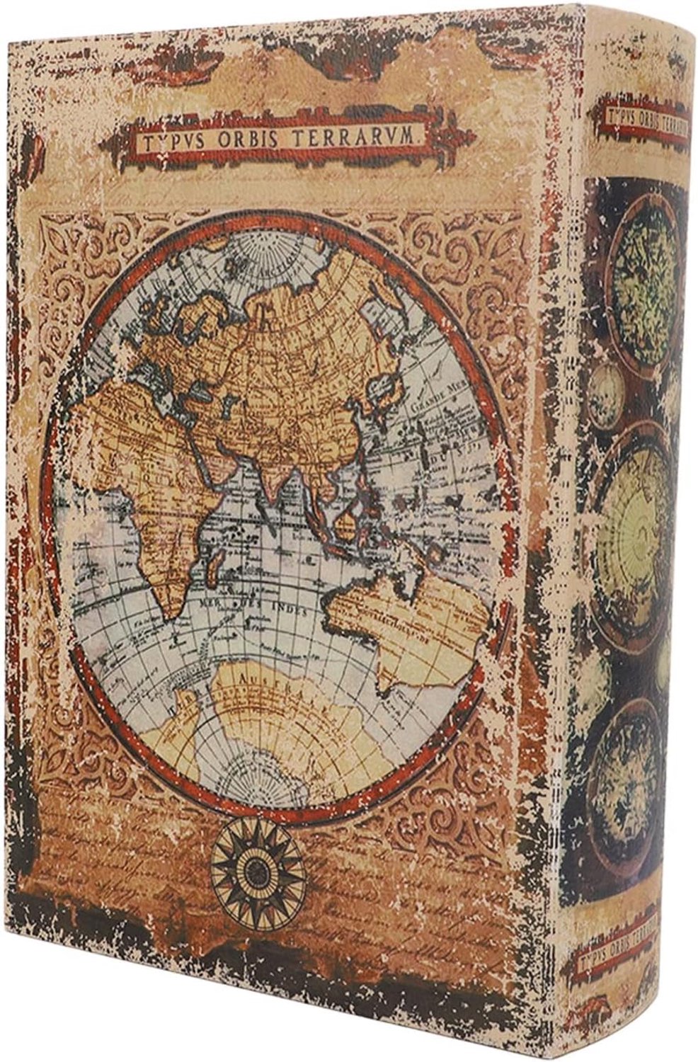 Decoratieve Boekendoos Fake Book Vintage Europese Stijl Grote Capaciteit PU leder Retro Boek Veilig Opslag Met Robuuste Strakke Board voor Home Plank Kantoor Bar Café Interieur