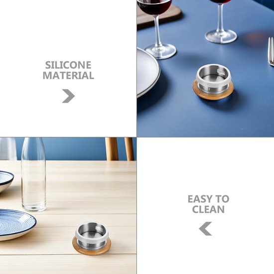 4 Stuks Afsluitring Vervanging Luchtdicht Sealer Dop Modern Ringen Deksel Isoleren Geïsoleerd Zeehonden Beschermer Accessoires Water Silicagel Wit — afbeelding 5