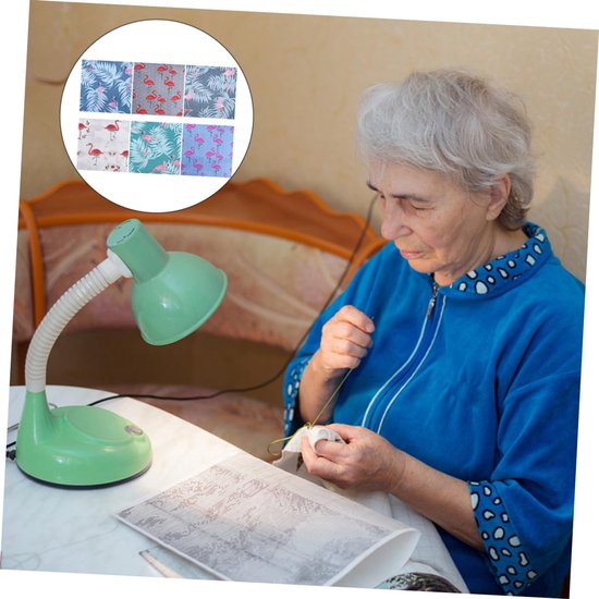 1 Set Van 6 Stuks katoenen stof doe-het-zelf materiaal lapjes naaien lapwerk flamingo stof quiltend Materialen patchwork -stof stofbundels voor quilten Handwerkstof Grijs — afbeelding 3