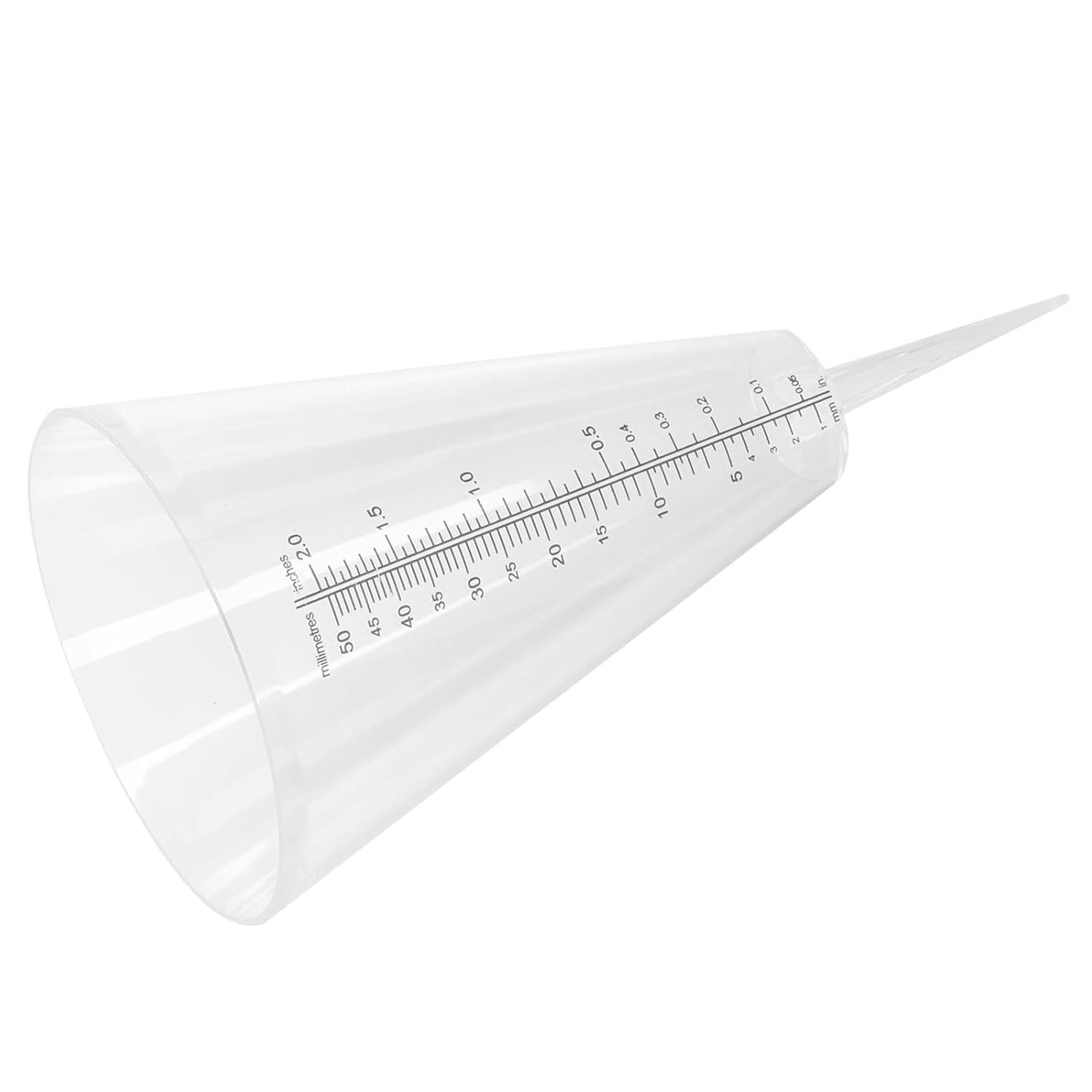 Conische Regenmeter met Dubbele Schaal Plastic Meetbeker voor Tuin Landbouw Eenvoudig Afleesbaar Weerbestendig Outdoor Regenvalmeter voor Dagelijkse Meting