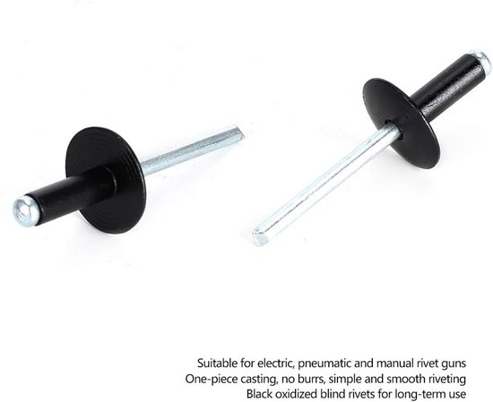 200 Stuks Blindklinknagels, Aluminium Constructie — afbeelding 5