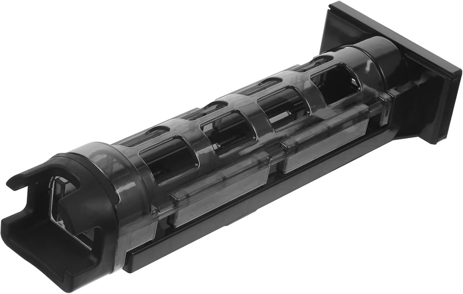 Happyyami Vissen Emmer Beugel Houder Stokjes Rugzak Pen Hengel Visuitrusting Aansluiting Buis Visserij Beugel Muurbeugel Riem Staaf Opbergrek Vervoerder Zitplaats Auto Black Plastic