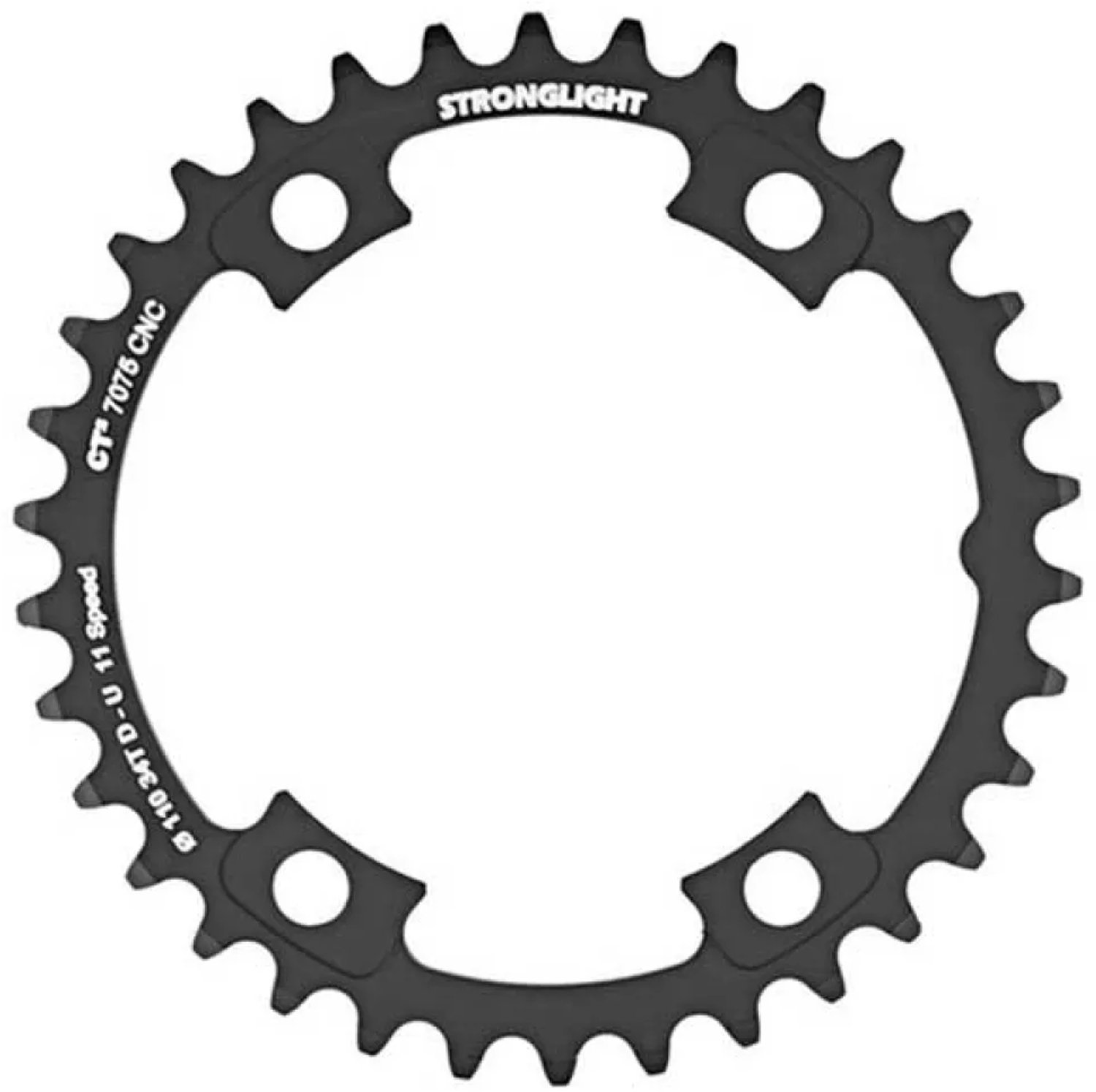 Stronglight kettingblad Shimano Ultegra (steek 110mm) 11v zwart