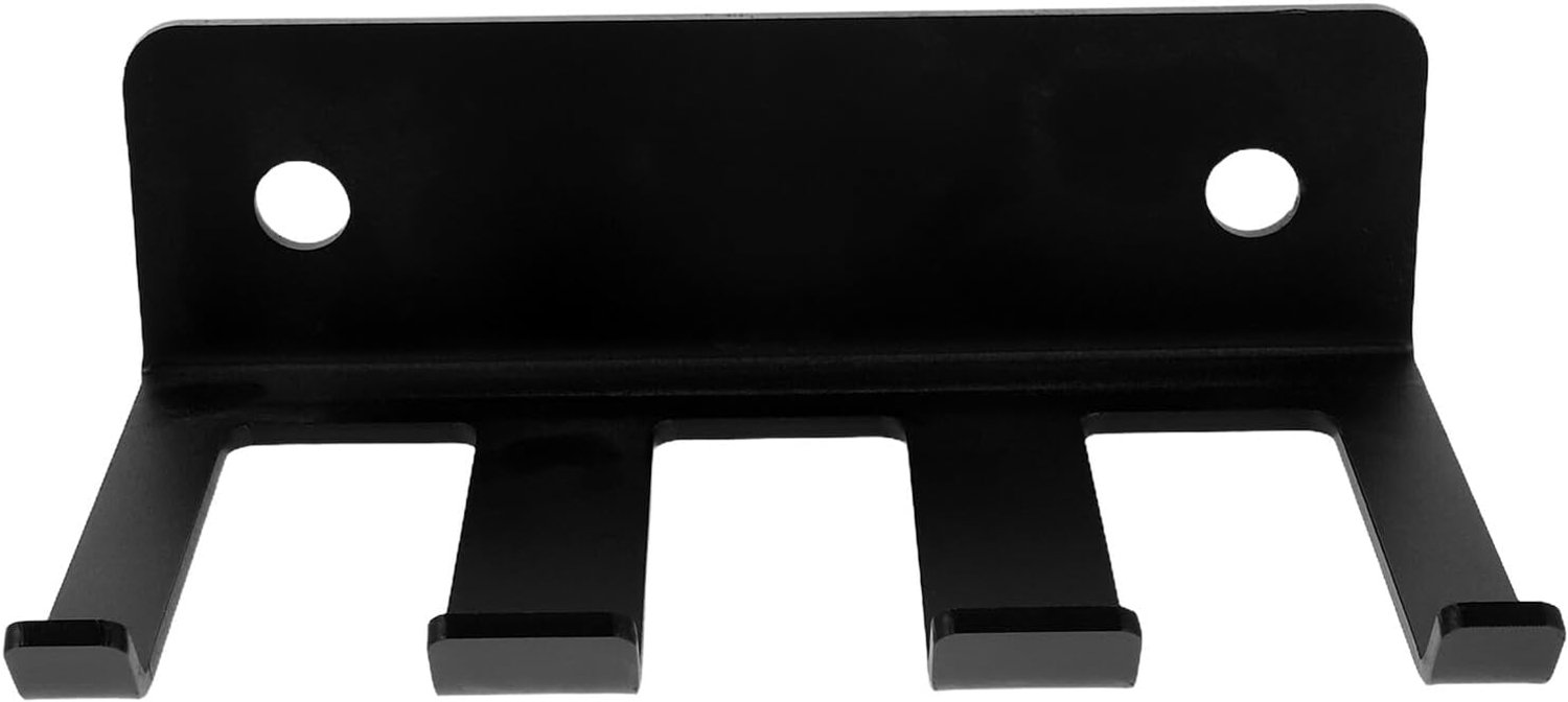 Stevige Barbell Wall Mount met Haken Verticale Squat Rack Houder voor Thuisgym Ruimtebesparende Opbergoplossing voor Halters Gewichtsgordels Springtouwen Duurzaam Veilig