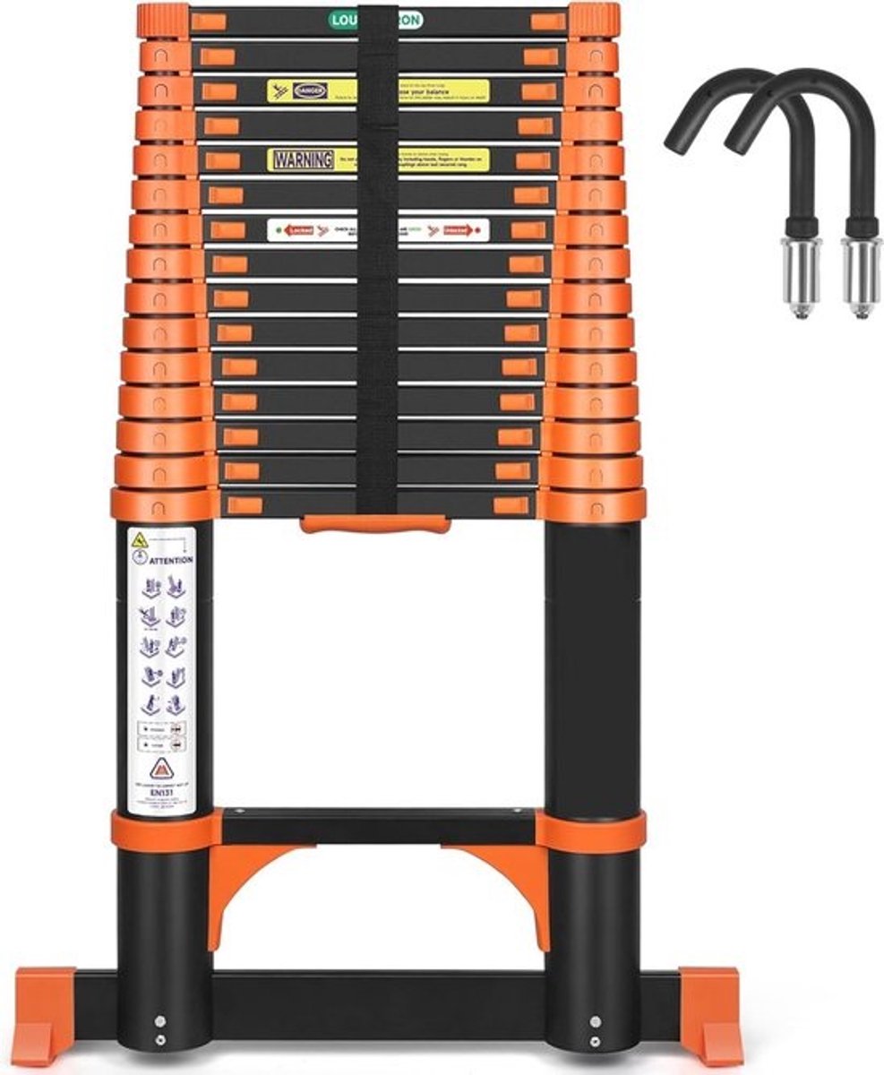 DailySupplies® telescopische ladder - Vouwladder - Aluminium