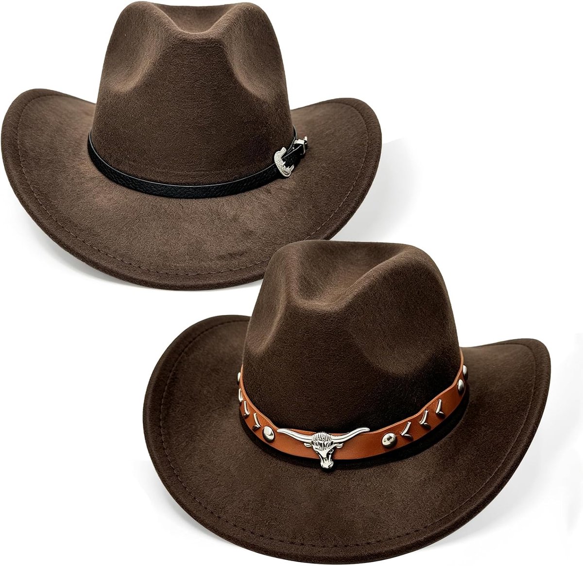 Cowboyhoedenset, Vilt, Westerse Stijl, Unisex