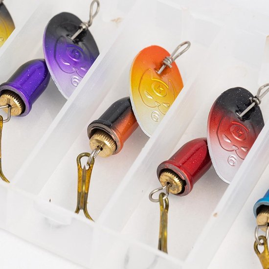Draaiende Kunstaas 360 Graden Roterende Swimbait Jig | Kleurrijk Vis Lokaas En Accessoires Met Een Lepel Aas Geschikt Voor Baars, Forel, Zalm In Binnenwater En Zoutwater — afbeelding 5