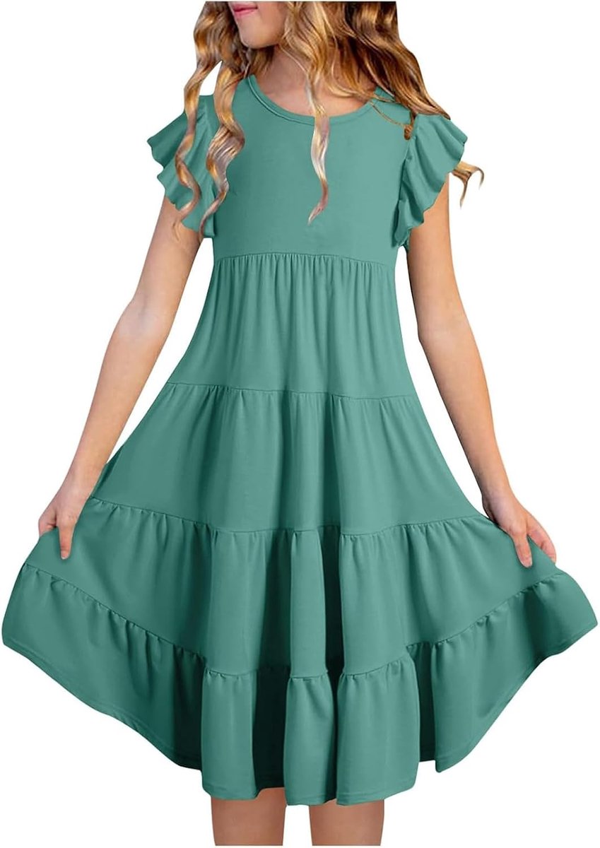 Prinsessenjurk voor meisjes, verjaardag, ceremonie, party, chic, bruiloft, bruidsmeisje, tule, lang, elegant, baljurk, avond, show, A12