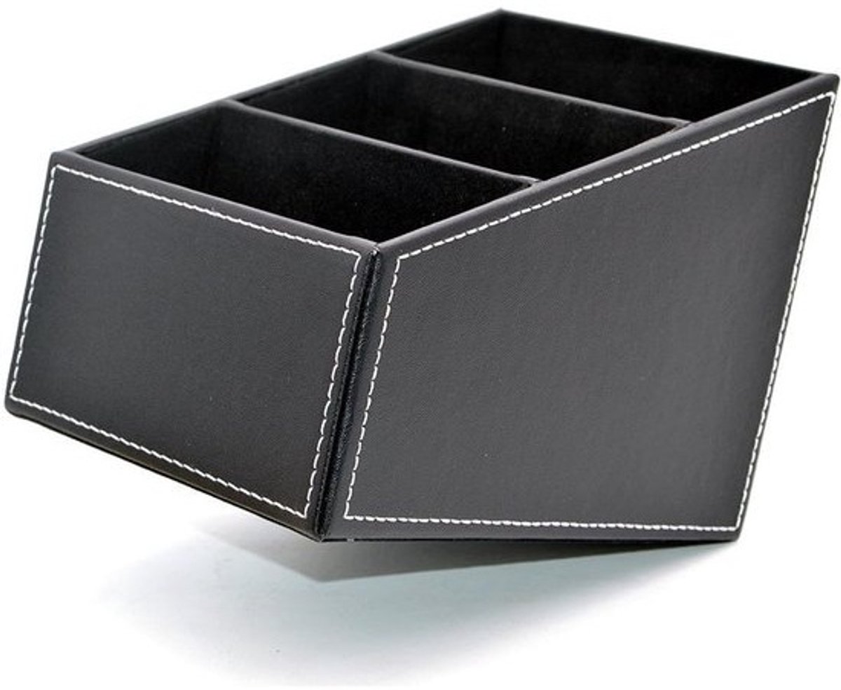 Stijlvolle leren bureau-organizer voor kantoor en thuis - compact en veelzijdig — cadeau in Wonen & Interieur - foto 3