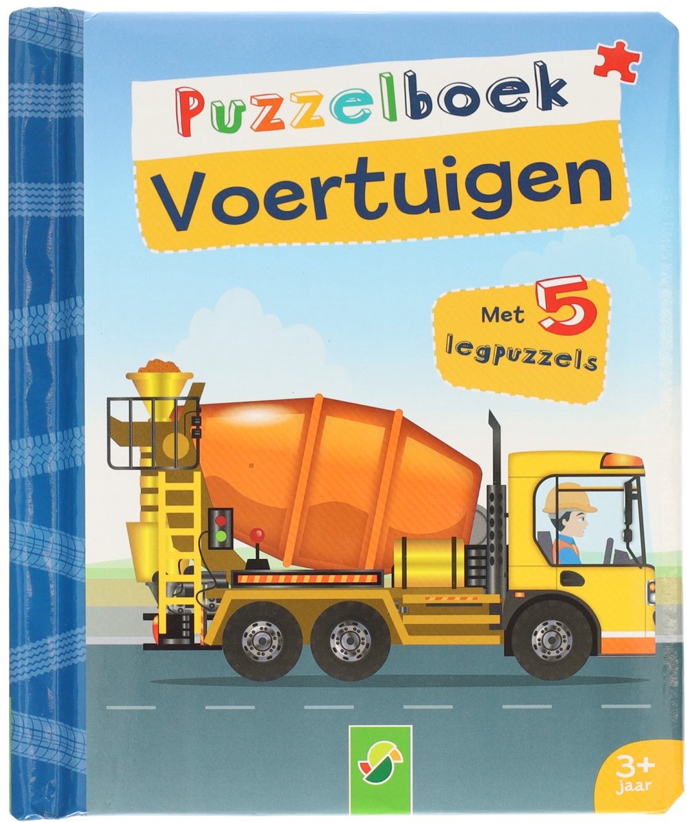 Puzzelboek Voertuigen - 5 Legpuzzels