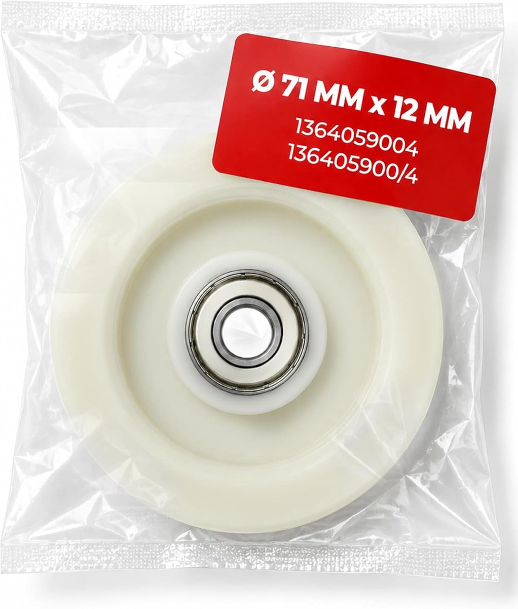 Looprol voor droger met originele code 1364059004 136405900/4 1123436006 1123436105 1254235003 1254235201 1254455007 13640255 005 05 1364169027 3792677001 voor AEG voor Electrolux voor Zanussi voor