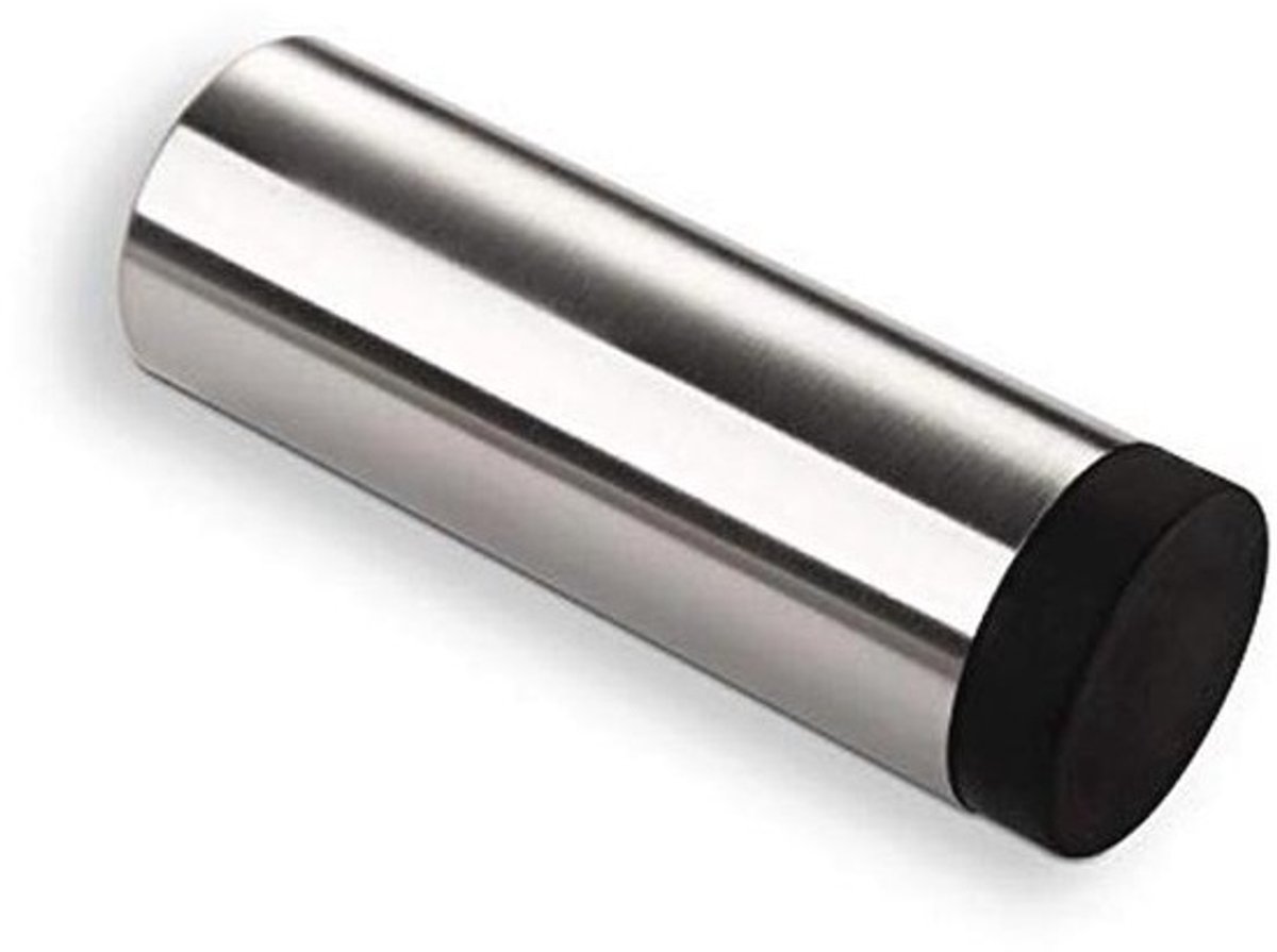 Deurstopper RVS - muurafstand 87 mm - diameter 30 mm - Bescherming voor deuren en muren