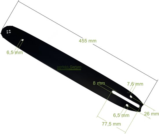 38 cm (15") 1,5 mm 0,325" 64 DL-zaagblad + 4 kettingen voor Jonsered, Makita, OleoMac, Partner, SOLO en Zenoha — afbeelding 3