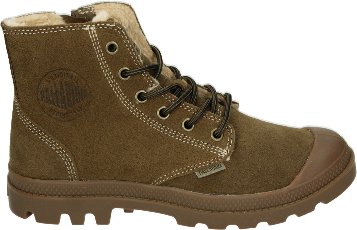 Palladium PAMPA ZIP WL PILOT Hoge sneakersHoge sneakersVeterbootsDames veterschoenenDames sneakersVrije tijd half-hoogHalf-hoge schoenenHeren veterschoenHeren sneakers Bruin