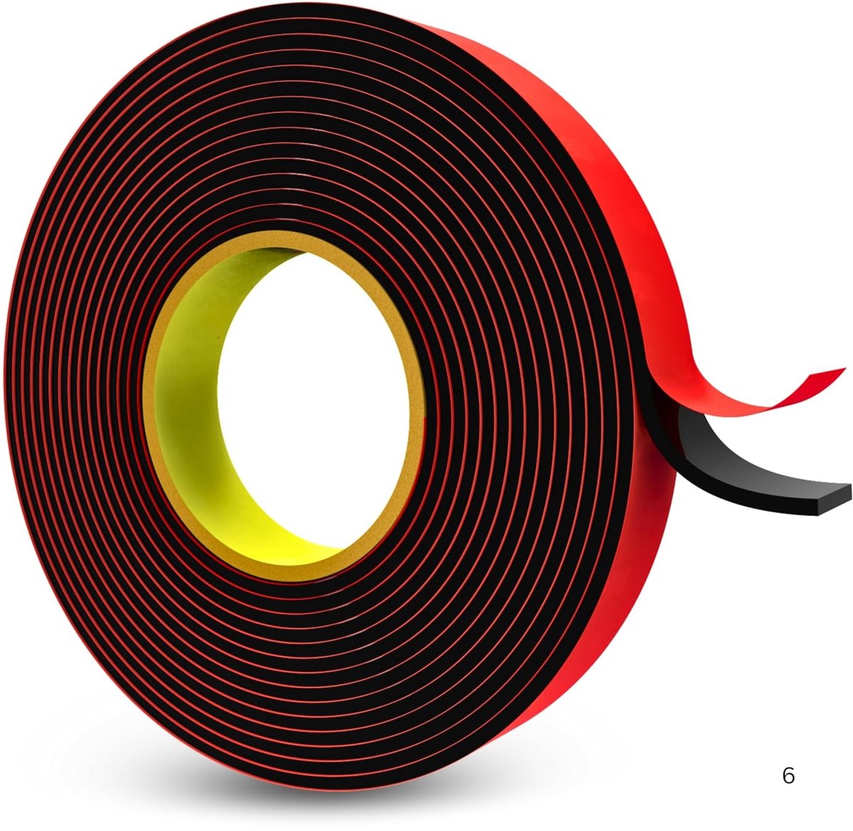 7.5 mm x 5 m made of PT1100 double-sided professional adhesive tape viscoelastic acrylate Plus foam black metal - ShopVlot