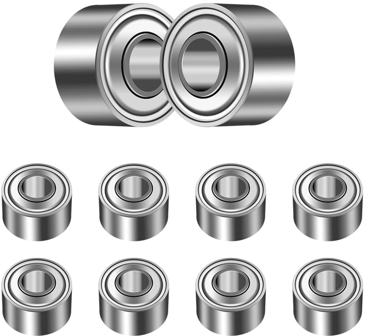 ANGEEK 683-ZZ miniatuurkogellagers 10 stuks 3x7x3 mm - ShopVlot