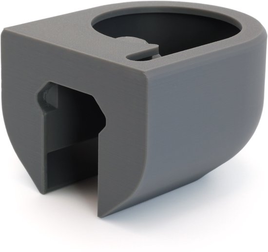 Houder voor Google Home speaker - Wandhouder voor stopcontact - Met kabelbeheer - Grijs — afbeelding 2