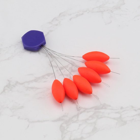 Dailygoods- Vissen Bobber Rood - Schuim Float - Teardrop Indicator - Vliegvissen Accessoires - 3 Stuks - Afmetingen 20 x 9 mm - Dobber van Dailygoods — afbeelding 2
