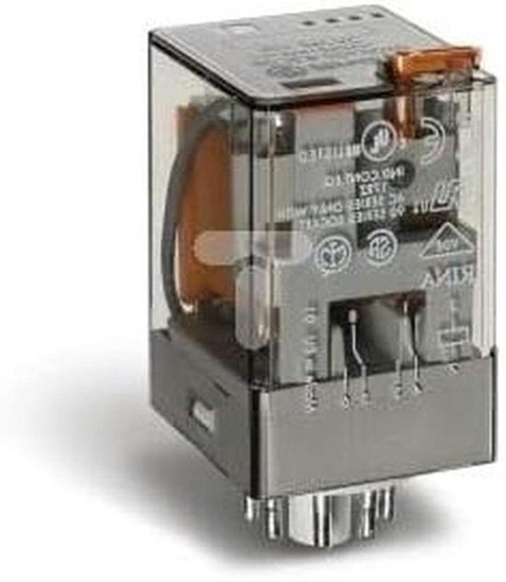 Relaisspoel - Schakelcomponent - voor elektrische circuits - met display - 142 A - grijs