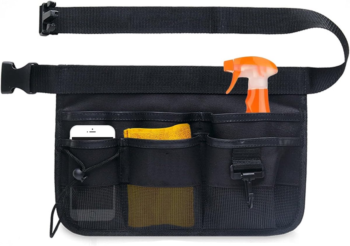 Dailygoods- Tuin Gereedschapstas Waterdicht - Verstelbare Gereedschapsriem - Multifunctionele Opbergzak - Veiligheidsriem - Efficiëntie Verbeterend Ontwerp - Handige Compartimenten - Tuin Gereedschapsgordel