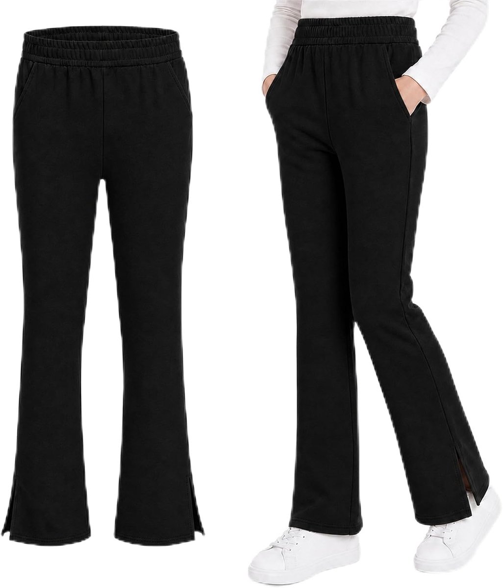 Leggings Meisjes Katoen Bootcut, 7-16 Jaar