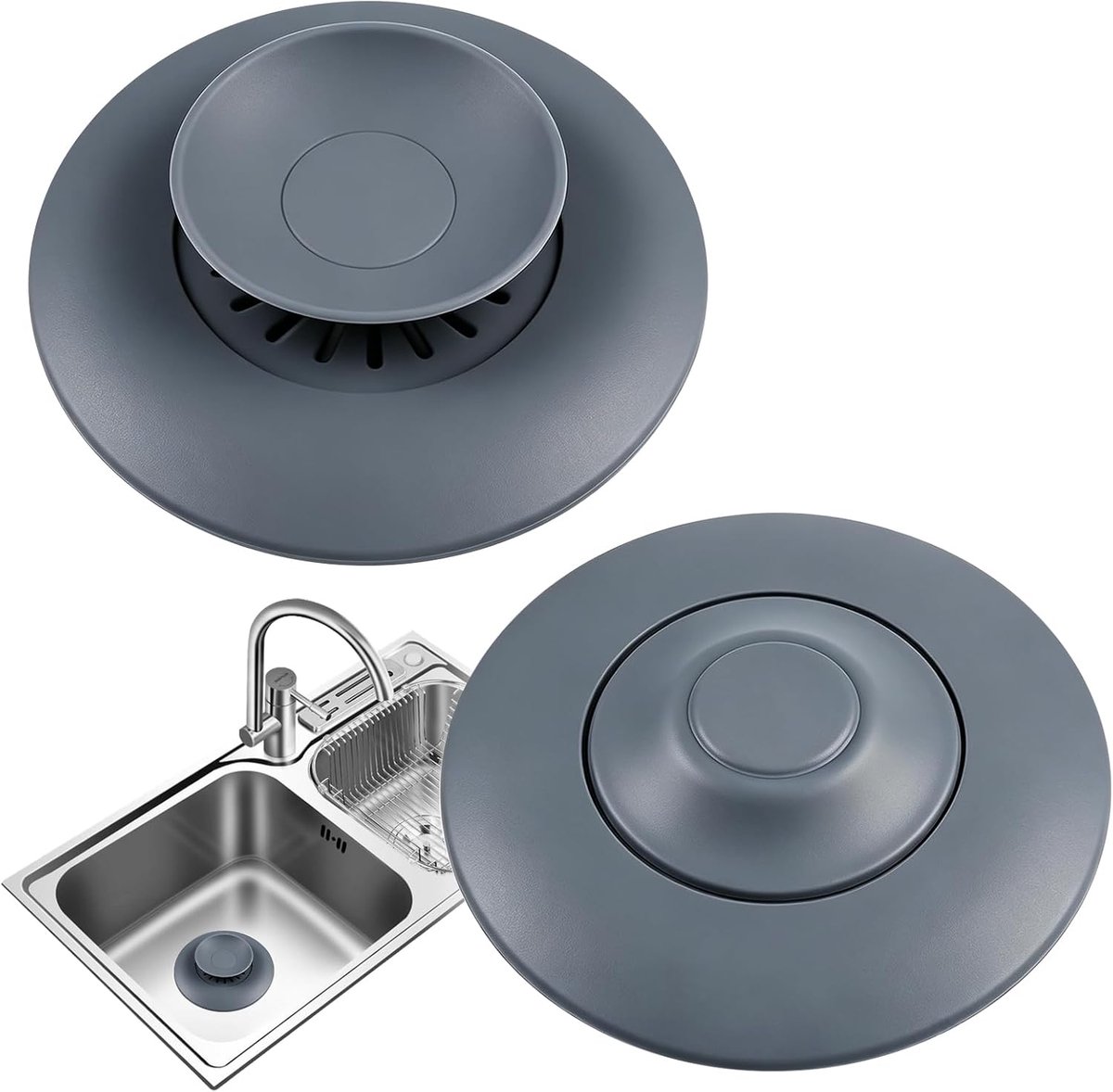 Badkuipstop, universeel, robuust en duurzaam, universele zuignap, voor douche, wastafel, gootsteen, keuken, badkamer