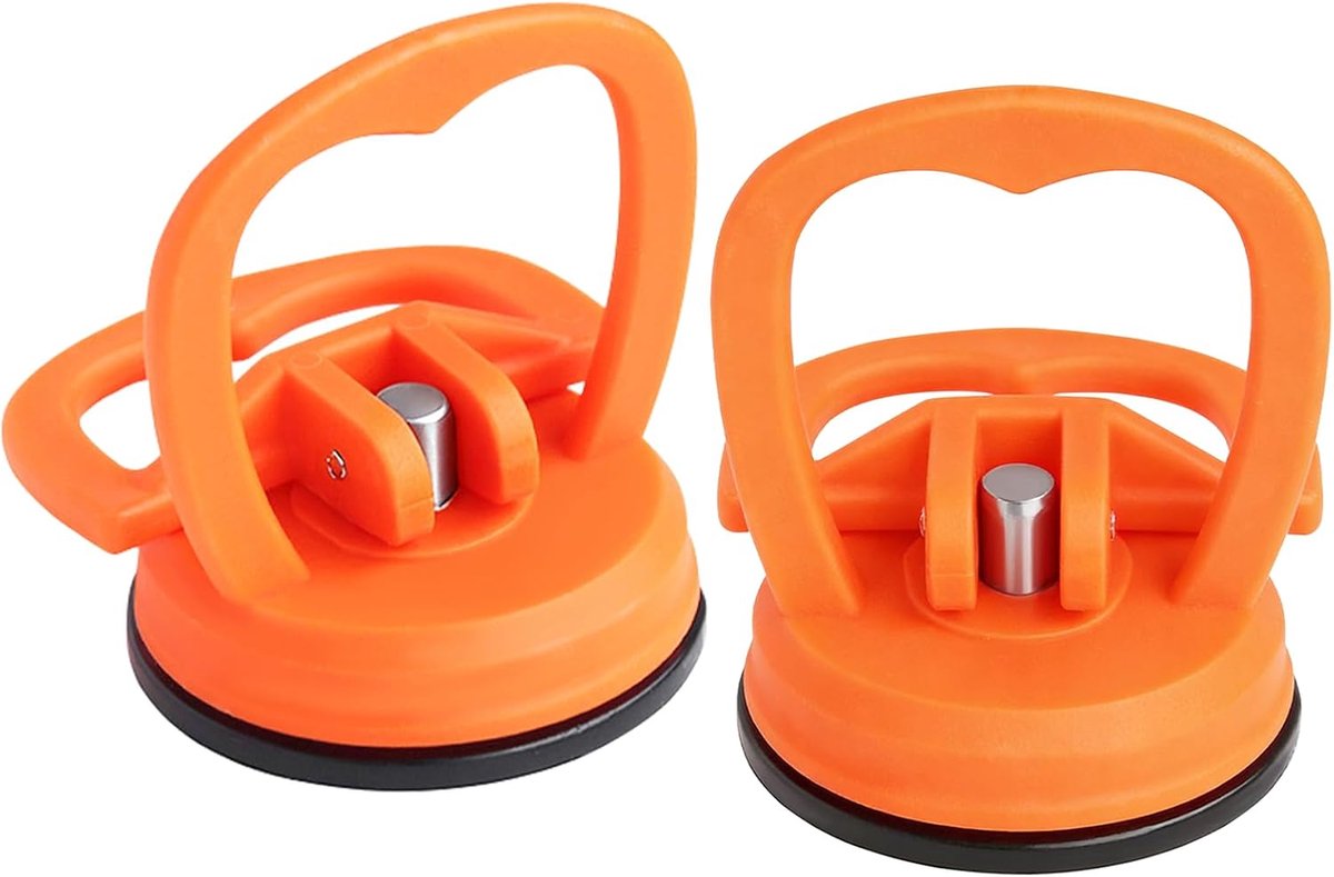 Set van 2, deuktrekker met zuignap, compacte zuignap voor kleine autodeuken, glas, tegels, spiegels en gladde oppervlakken
