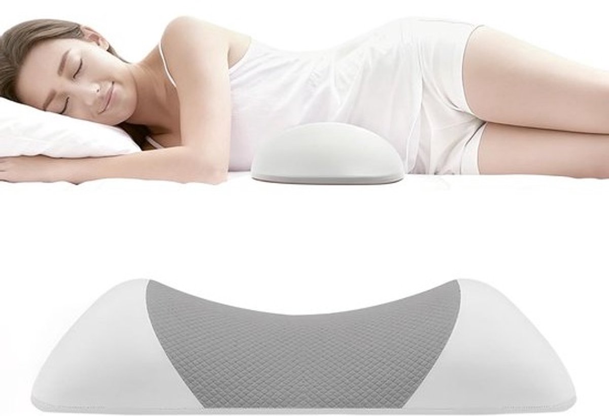 SnelShoppen - ergonomisch lendenkussen voor bed en bank - orthopedisch geheugenfoam - zij- en rugslapers