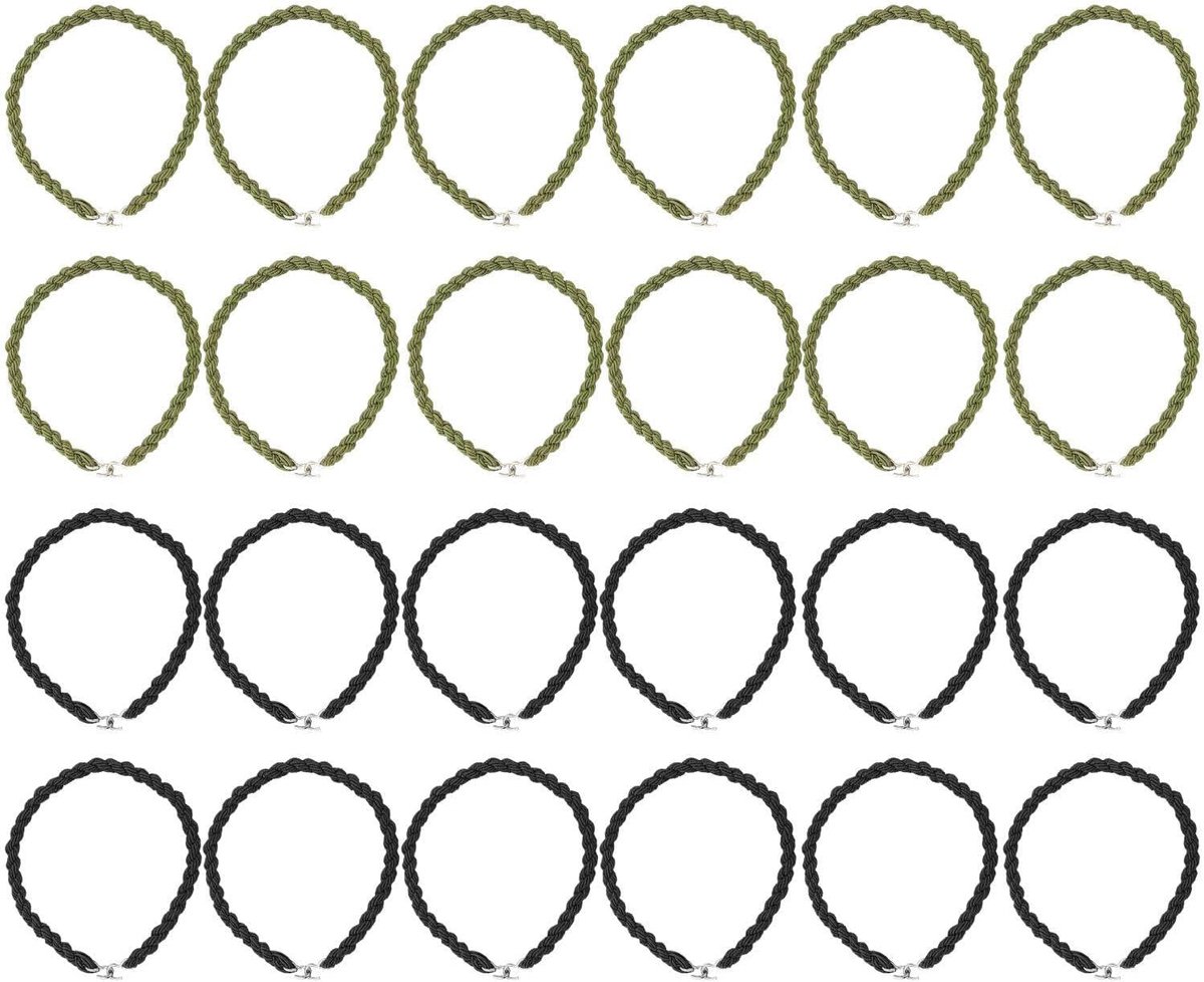 24 Legpieces, Braided Legs For Legs, Elastic Belt For Boots, Elastic Strings, Leg Straps With Hooks - ShopVlot