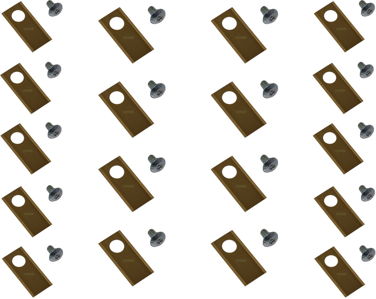 Titaniummes van 18 x 3,9 cm voor de robotgrasmaaier Honda Miimo HRM 300, 310, 500, 520 en 3000